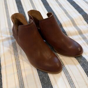 Brown Leather Ankle Boots